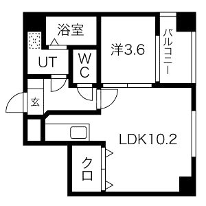 リップル南森町の間取り図