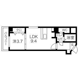 リップル南森町の間取り図