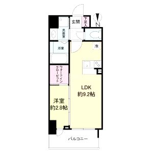 セレニテ谷町四丁目アリエの間取り図