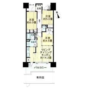 大阪ブライトパークスの間取り図