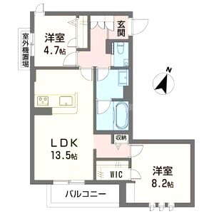シャーメゾン神戸摩耶の間取り図