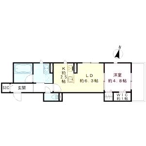 西町ハイツの間取り図