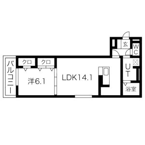 サンフェリーチェ 部屋の間取り図