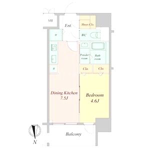 BLAU本町東の間取り図