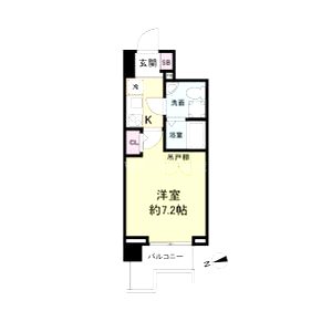 セレニテ難波プリエの間取り図