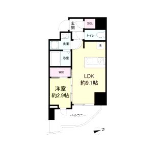セレニテ難波プリエの間取り図
