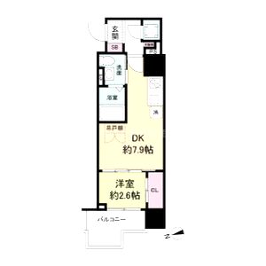 セレニテ難波プリエの間取り図