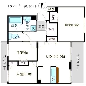 BLANC FORETの間取り図
