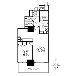 大阪福島タワーの間取り図