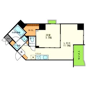 ユニゾンの間取り図