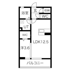 セジュールオッツ新三田の間取り図