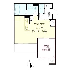Tamadenishi Park Vieunoの間取り図
