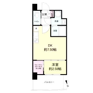 セレニテ甲子園プリエの間取り図