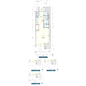 プレサンス難波ラフィーネの間取り図