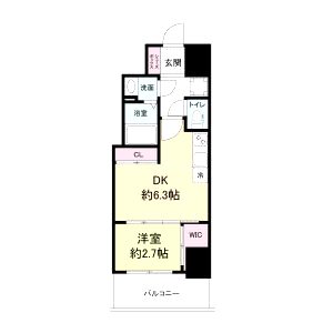 セレニテ桜川駅前プリエの間取り図