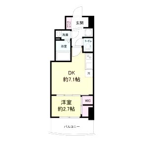 セレニテ桜川駅前プリエの間取り図