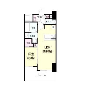 セレニテ桜川駅前プリエの間取り図