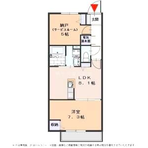 ラフィネ姫島の間取り図