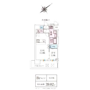 スプランディッド堺東DUEの間取り図