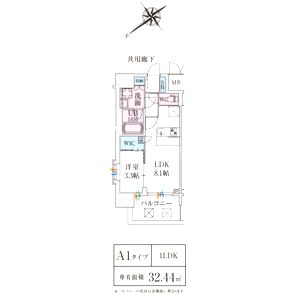 スプランディッド堺東DUEの間取り図