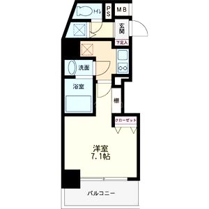 パシフィックレジデンス神戸八幡通の間取り図