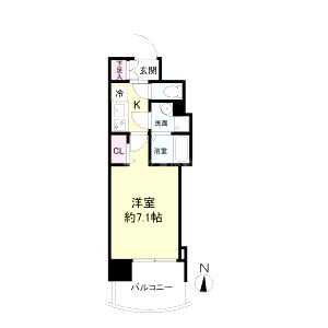 セレニテ日本橋プリエの間取り図