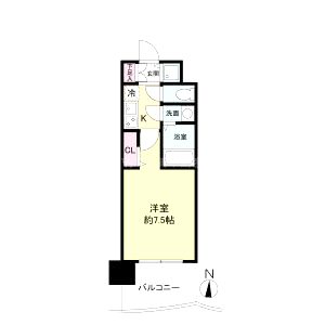 セレニテ日本橋プリエの間取り図