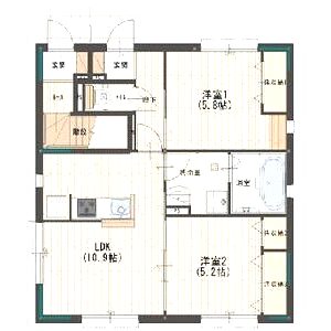 ガーネットの間取り図
