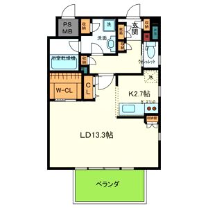 Ciel・D東梅田の間取り図