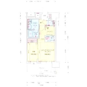 プレリス阿波座Bloomの間取り図