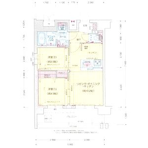 プレリス阿波座Bloomの間取り図