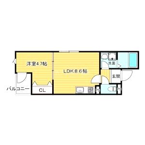 La-Crea曽根の間取り図