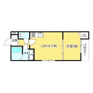 La-Crea曽根の間取り図