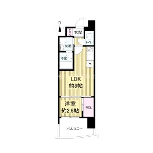 セレニテ神戸元町プリエの間取り図