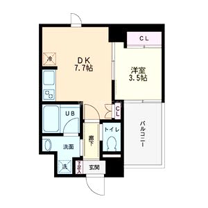 ライブガーデン新大阪の間取り図