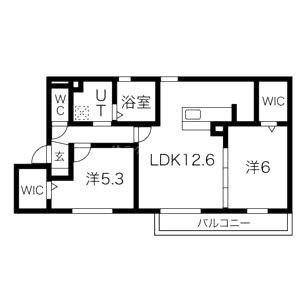ヴィヴィアーナ 部屋の間取り図