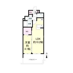 セレニテ堺筋本町プリエの間取り図