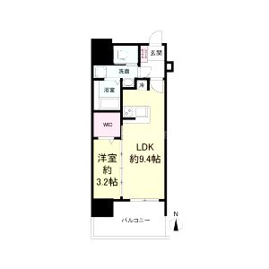 セレニテ堺筋本町プリエの間取り図