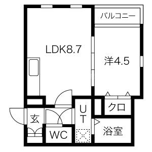 エスポアール正雀本町の間取り図