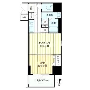 エスリード靱公園の間取り図