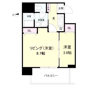 ヴィラ・セレーノ玉造本町(旧ルネフラッツ玉造本町)の間取り図