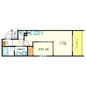 ジョイフルライフ緑地公園の間取り図