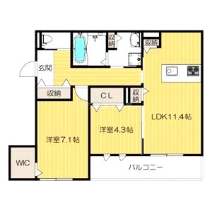フロレゾン花園の間取り図