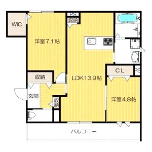 フロレゾン花園の間取り図