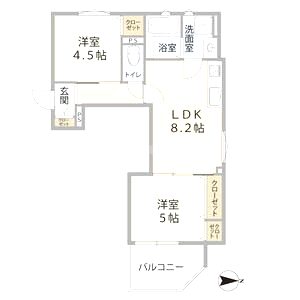 スリール明和Iの間取り図