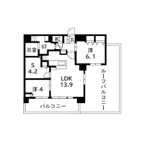 アーバンパーク御幣島の間取り図