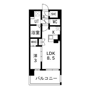 アーバンパーク御幣島の間取り図