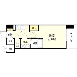 WGB江坂の間取り図