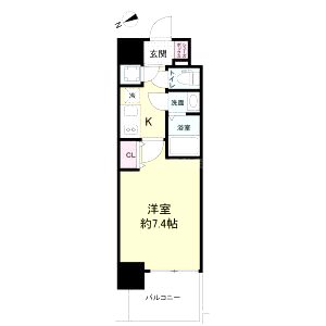 セレニテ京橋クレアの間取り図