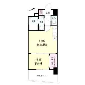 セレニテ京橋クレアの間取り図